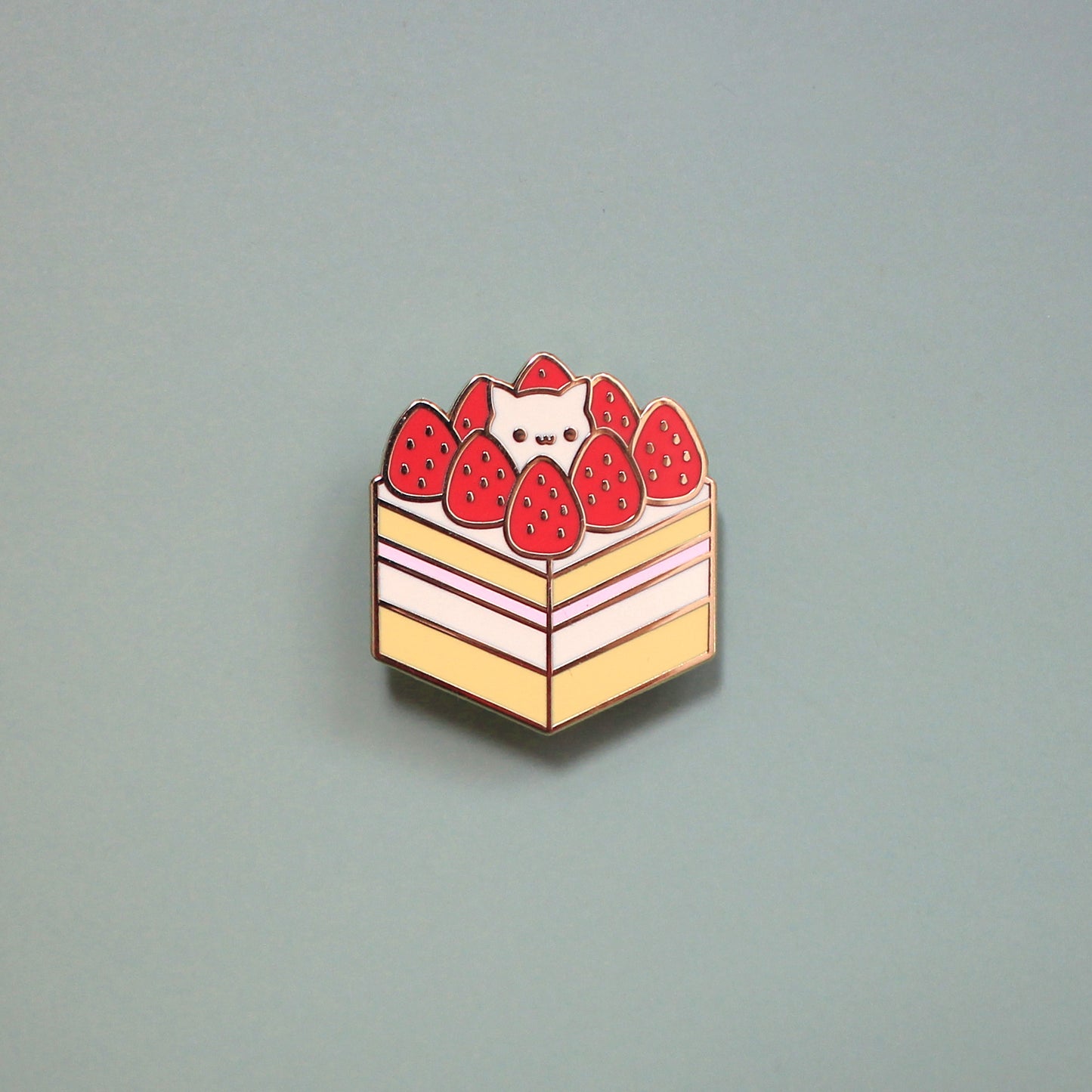 Strawberry Cake Pin