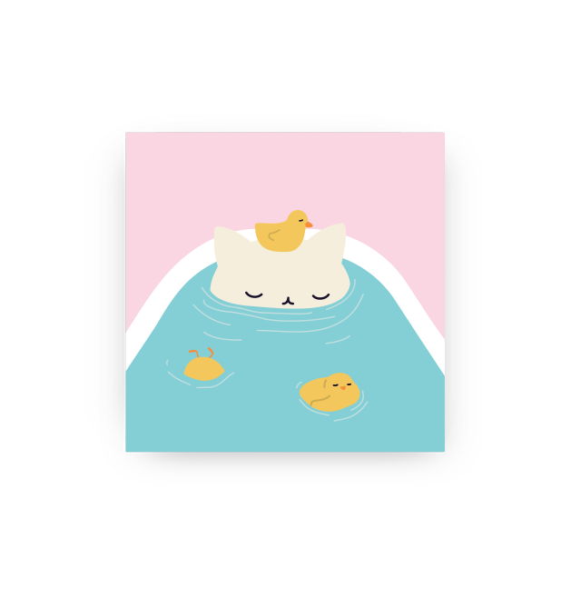 Bath Time - Mini Art Print