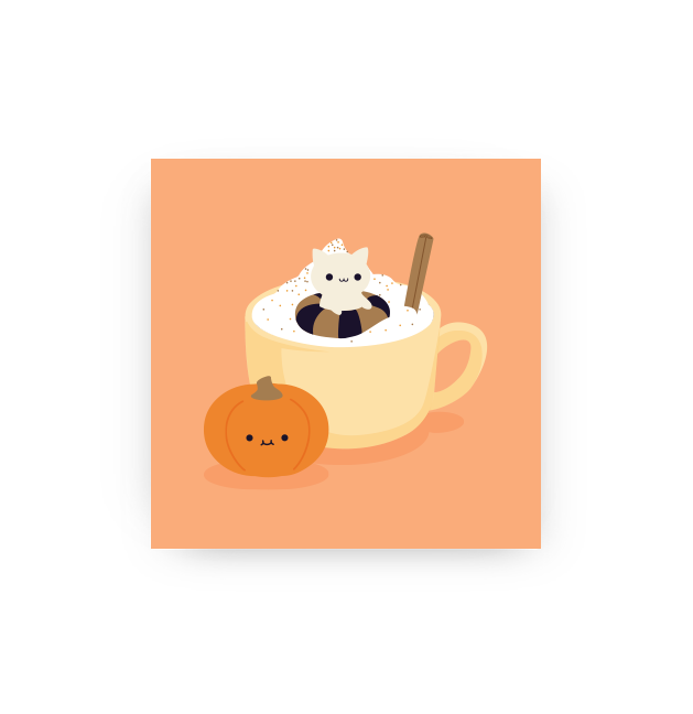 Pumpkin Spice - Mini Art Print