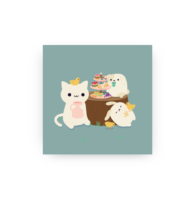 Tea Party - Mini Art Print