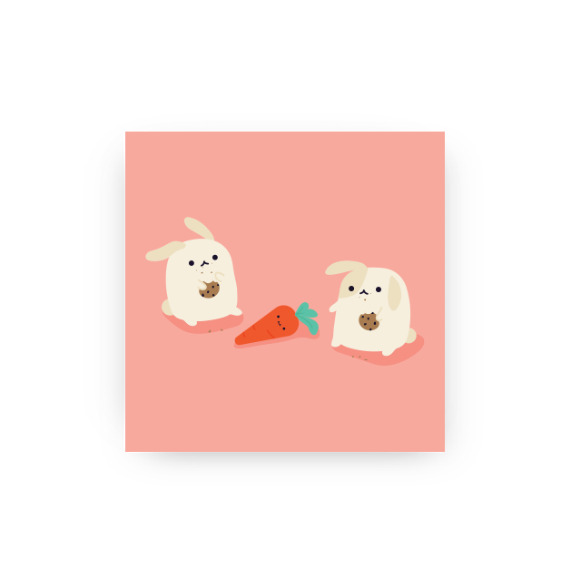 Snacking - Mini Art Print