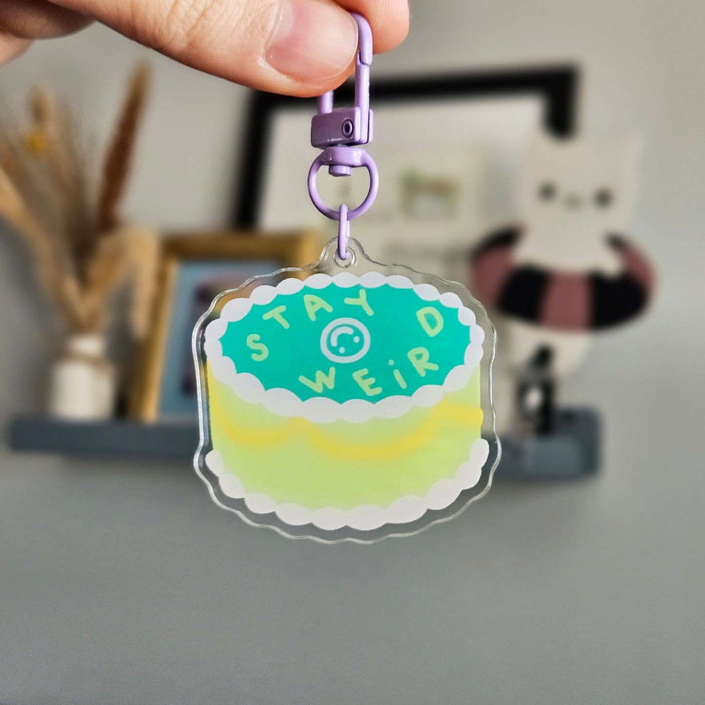 Stay Weird Cake Charm