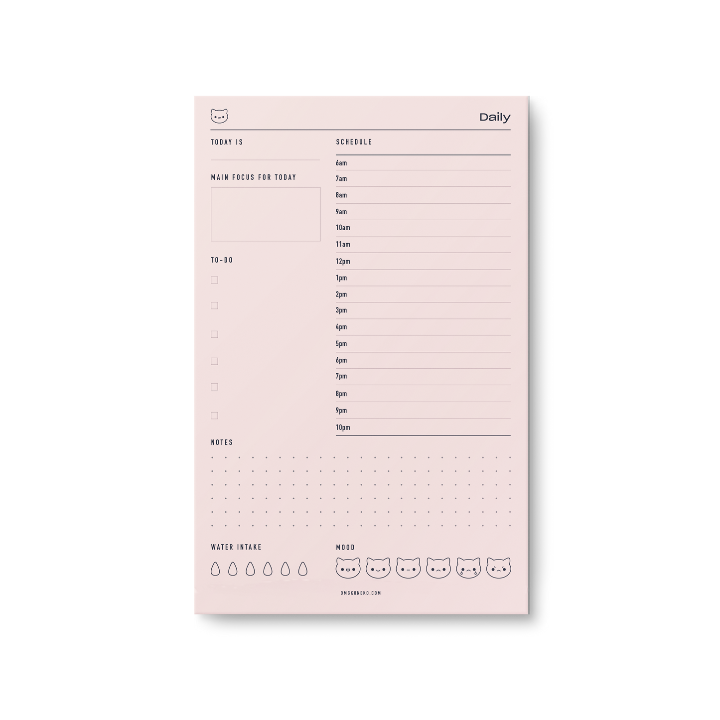 Daily Schedule - Notepad