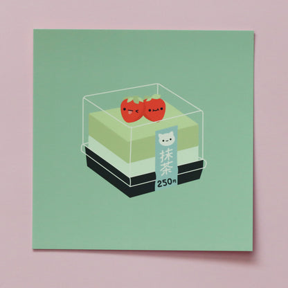 Matcha Mousse - Mini Art Print