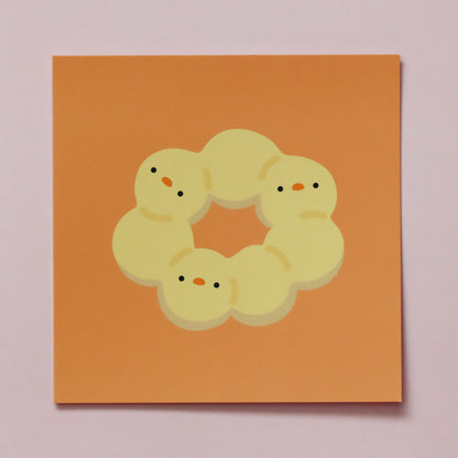 Mochi Ducks - Mini Art Print