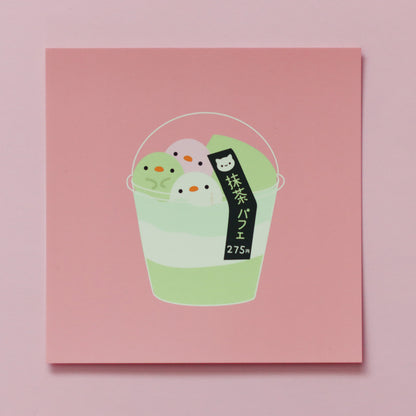 Matcha Parfait - Mini Art Print