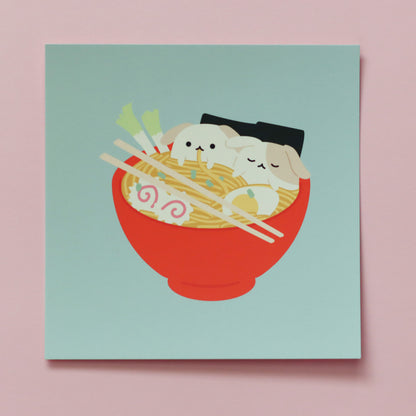 Ramen Buns - Mini Art Print