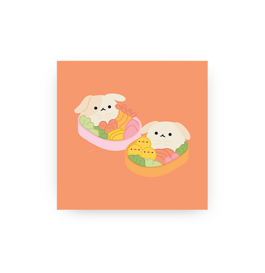 Bento Buns - Mini Art Print