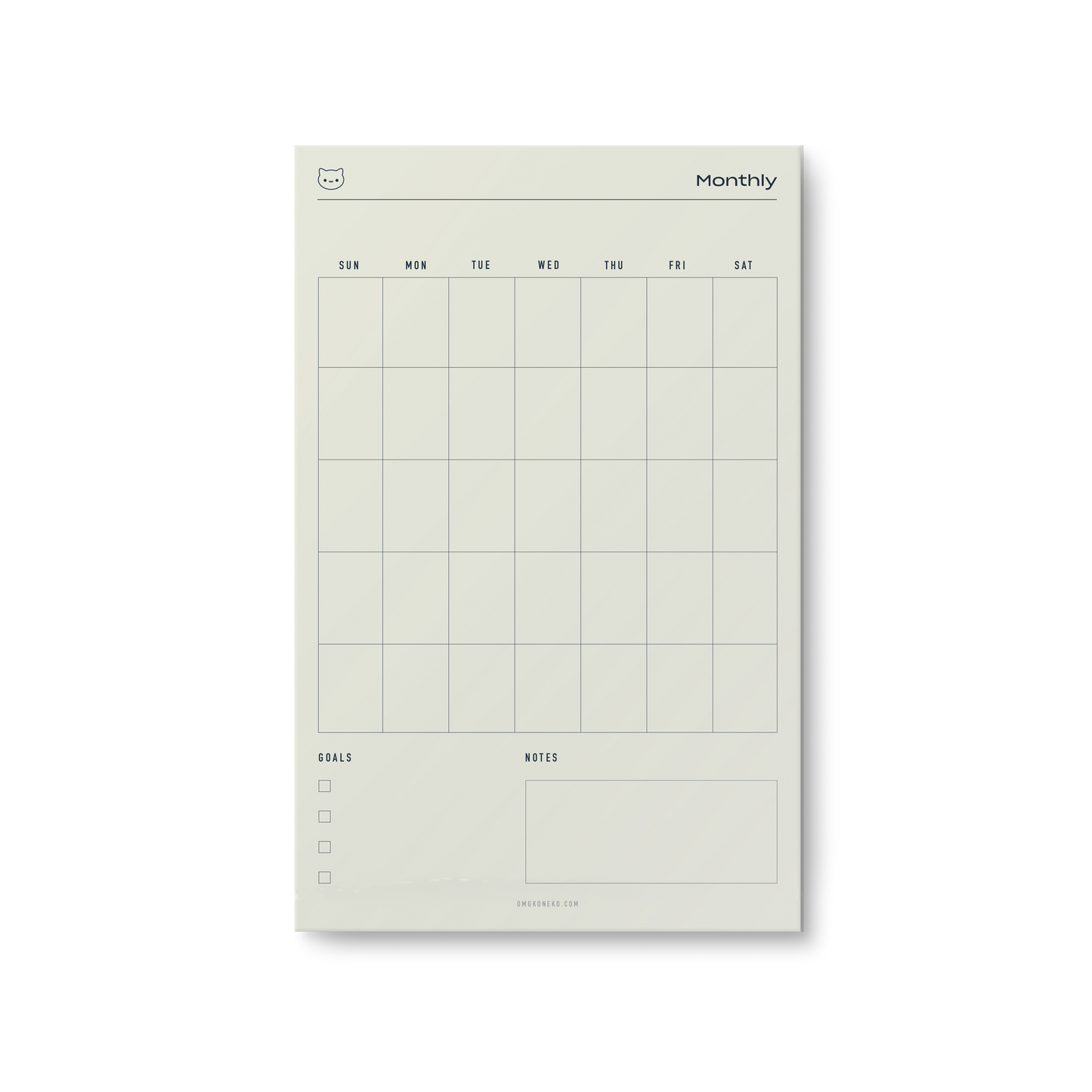 Monthly Planner - Notepad