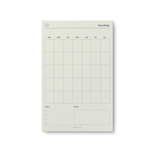 Monthly Planner - Notepad