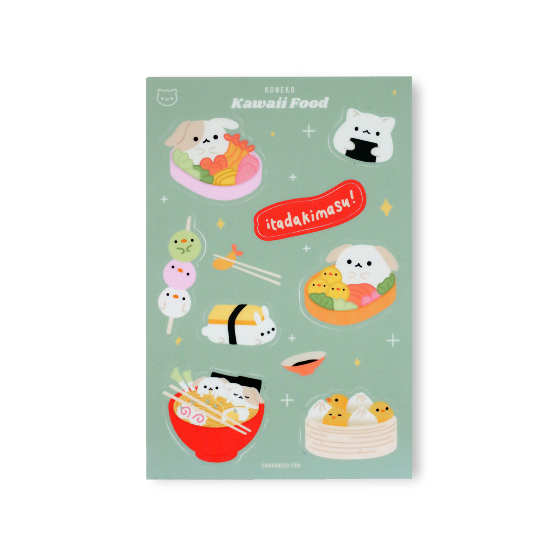 Kawaii Food - Sticker Sheet