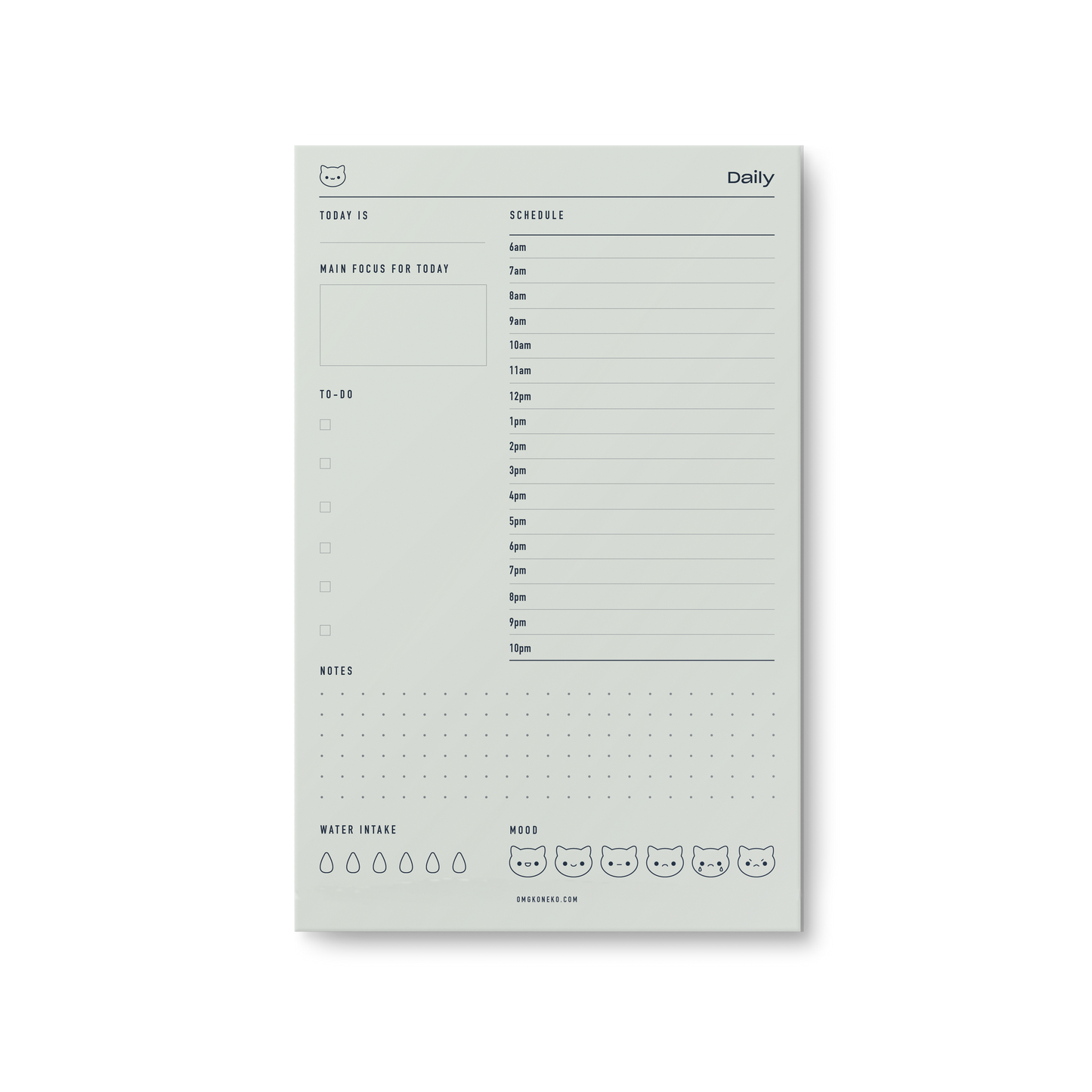 Daily Schedule - Notepad