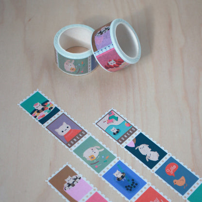 Koneko Stamp Washi