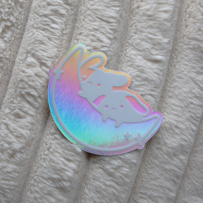 Moon Buns Holo Sticker