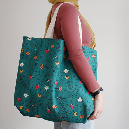 Large Floral Tote