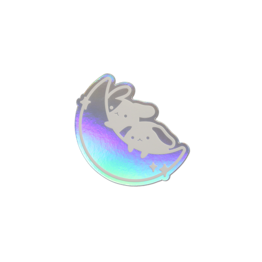 Moon Buns Holo Sticker