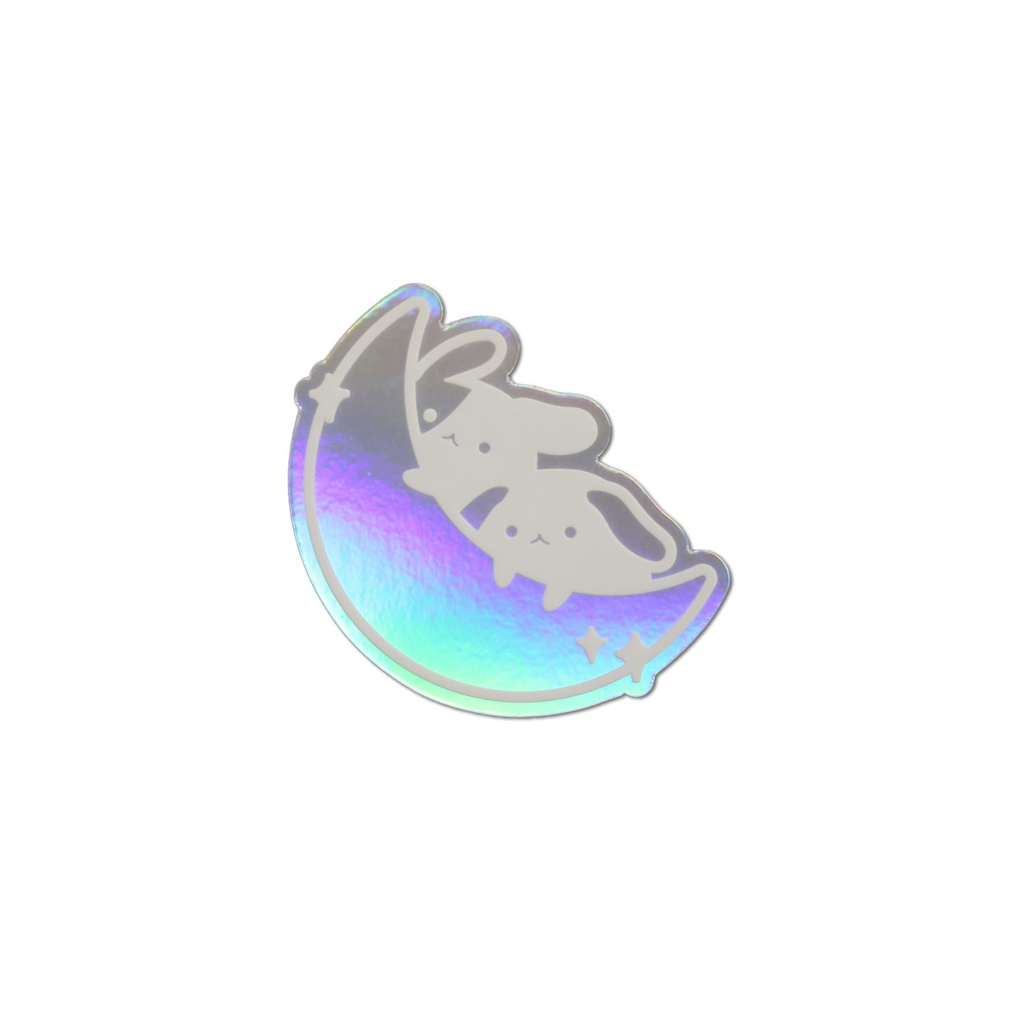 Moon Buns Holo Sticker