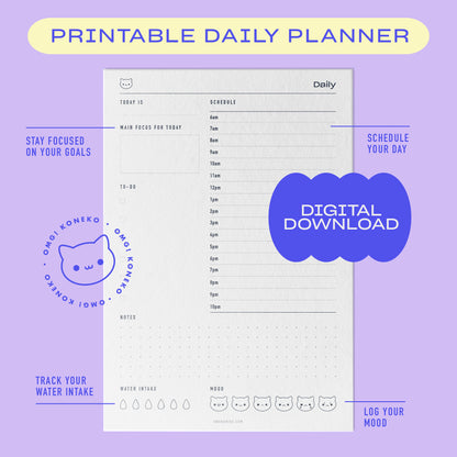 Daily Schedule - Printable